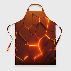 Фартук кулинарный Плиты абстрактные огненные, цвет: 3D-принт