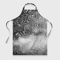 Фартук кулинарный Серый лёд и снежинки, цвет: 3D-принт