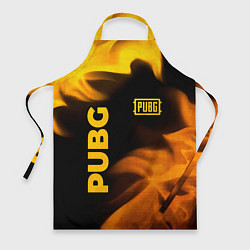 Фартук кулинарный PUBG - gold fire gradient, цвет: 3D-принт
