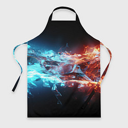 Фартук Лед и пламя абстракция