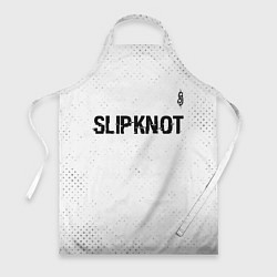 Фартук кулинарный Slipknot glitch на светлом фоне посередине, цвет: 3D-принт