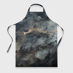 Фартук кулинарный Темно-серый мрамор, цвет: 3D-принт