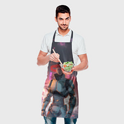 Фартук кулинарный Боевой кибернетический штурмовик, цвет: 3D-принт — фото 2
