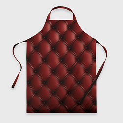 Фартук кулинарный Бордовая кожаная текстура, цвет: 3D-принт