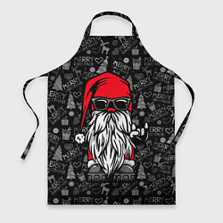 Фартук кулинарный Санта Клаус гном, цвет: 3D-принт