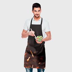 Фартук кулинарный PUBG fire war, цвет: 3D-принт — фото 2