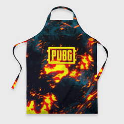 Фартук кулинарный PUBG огненое лого, цвет: 3D-принт