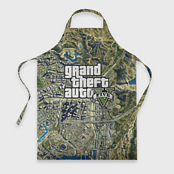 Фартук кулинарный GTA 5 карта, цвет: 3D-принт