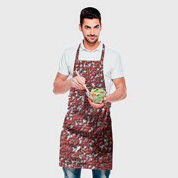 Фартук кулинарный Кожаный выпуклый рельеф, цвет: 3D-принт — фото 2