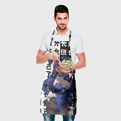 Фартук кулинарный Ферн и иероглифы - Фрирен, цвет: 3D-принт — фото 2