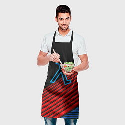 Фартук кулинарный Half life stripes freeman, цвет: 3D-принт — фото 2