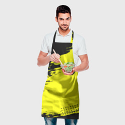 Фартук кулинарный Juventus спортивные краски, цвет: 3D-принт — фото 2