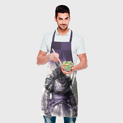 Фартук кулинарный Самурай в шлеме с рогами, цвет: 3D-принт — фото 2