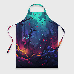 Фартук Абстрактный камуфляж в кислотных абстрактных пятна