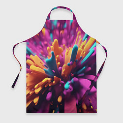 Фартук кулинарный Яркий всплеск, цвет: 3D-принт