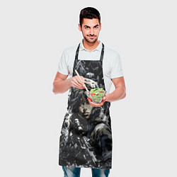 Фартук кулинарный Брюнетка снайпер в камуфляже, цвет: 3D-принт — фото 2