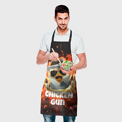 Фартук кулинарный Чикен Ган - взрыв, цвет: 3D-принт — фото 2