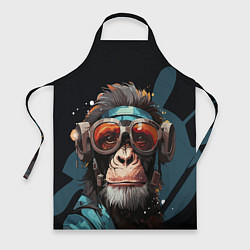 Фартук кулинарный Крутая обезьяна в очках, цвет: 3D-принт