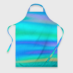 Фартук кулинарный Неоновые мягкие полосы через матовое стекло, цвет: 3D-принт