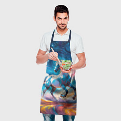 Фартук кулинарный Космический скакун, цвет: 3D-принт — фото 2