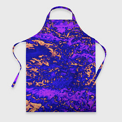 Фартук кулинарный Абстракция золото и фиолетовый, цвет: 3D-принт