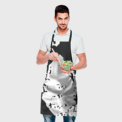Фартук кулинарный Чёрно белые краски, цвет: 3D-принт — фото 2