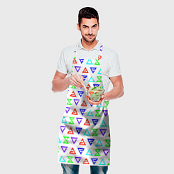 Фартук кулинарный Ведьмак логотипы паттерн, цвет: 3D-принт — фото 2