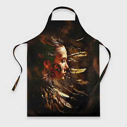 Фартук кулинарный Североамериканская индианка, цвет: 3D-принт