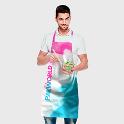 Фартук кулинарный Palworld neon gradient style вертикально, цвет: 3D-принт — фото 2