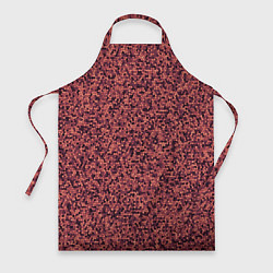 Фартук кулинарный Паттерн мелкая мозаика тёмно-розовый, цвет: 3D-принт
