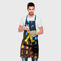 Фартук кулинарный Портал x Халва текстура, цвет: 3D-принт — фото 2