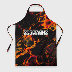 Фартук кулинарный Scorpions red lava, цвет: 3D-принт