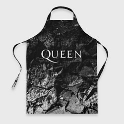Фартук кулинарный Queen black graphite, цвет: 3D-принт