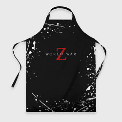 Фартук кулинарный World war z краски, цвет: 3D-принт