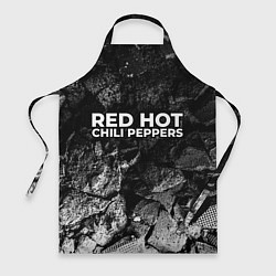 Фартук кулинарный Red Hot Chili Peppers black graphite, цвет: 3D-принт