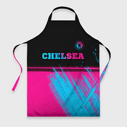Фартук кулинарный Chelsea - neon gradient посередине, цвет: 3D-принт