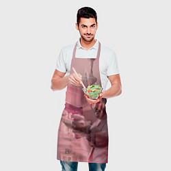 Фартук кулинарный Джон Уик в розовом костюме, цвет: 3D-принт — фото 2
