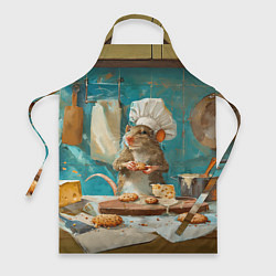 Фартук кулинарный Крыса шеф повар на кухне, цвет: 3D-принт