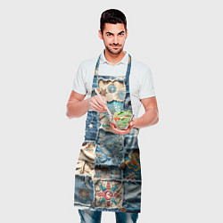 Фартук кулинарный Пэчворк из Турции, цвет: 3D-принт — фото 2