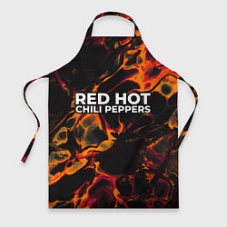 Фартук кулинарный Red Hot Chili Peppers red lava, цвет: 3D-принт