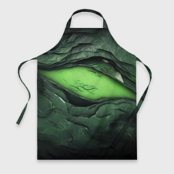 Фартук кулинарный Разрез на зеленой абстракции, цвет: 3D-принт