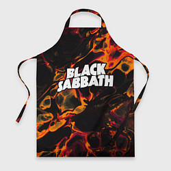 Фартук кулинарный Black Sabbath red lava, цвет: 3D-принт