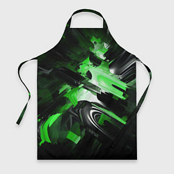 Фартук кулинарный Green dark abstract geometry style, цвет: 3D-принт