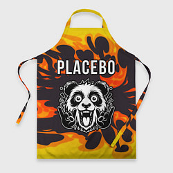 Фартук кулинарный Placebo рок панда и огонь, цвет: 3D-принт