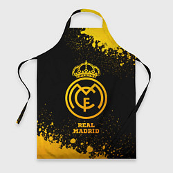 Фартук кулинарный Real Madrid - gold gradient, цвет: 3D-принт
