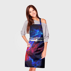 Фартук кулинарный Helldivers: Space Logo, цвет: 3D-принт — фото 2