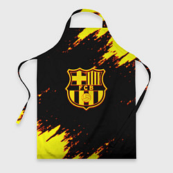 Фартук кулинарный Barcelona огненные краски лого, цвет: 3D-принт