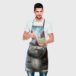 Фартук кулинарный Грозный заяц, цвет: 3D-принт — фото 2
