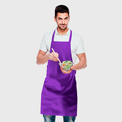 Фартук кулинарный Фиолетовый текстурированный, цвет: 3D-принт — фото 2