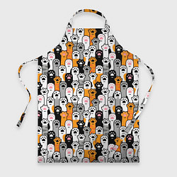 Фартук кулинарный Кошачьи лапы, цвет: 3D-принт